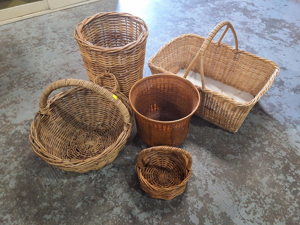 Lot 177 - CANE BASKETS