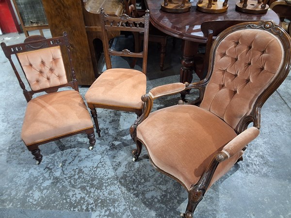 Lot 113 - PARLOUR CHAIRS