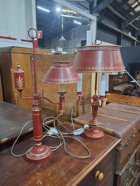 Lot 199 - PAIR OF LAMPS