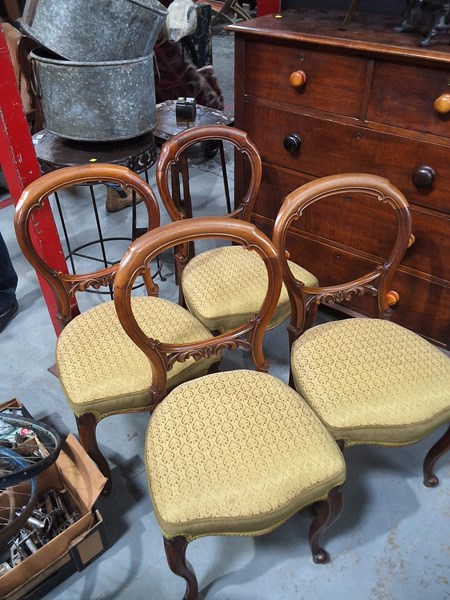 Lot 340 - DINING CHAIRS