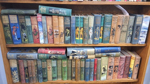 Lot 1354 - TWO SHELVES OF BOOKS