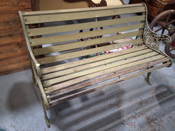 Lot 379 - GARDEN BENCH