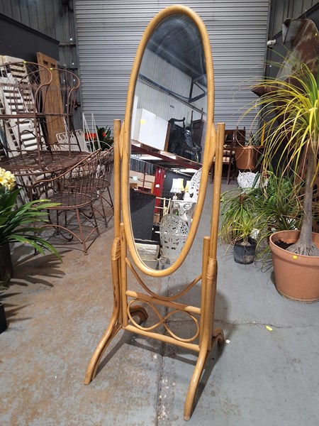 Lot 329 - CHEVAL MIRROR