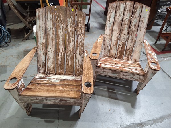 Lot 385 - PLANTATION CHAIRS