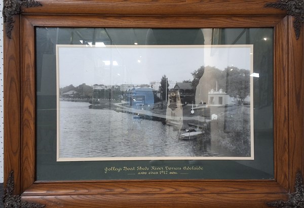 Lot 1108 - JOLLEYS BOAT SHEDS PHOTOGRAPH