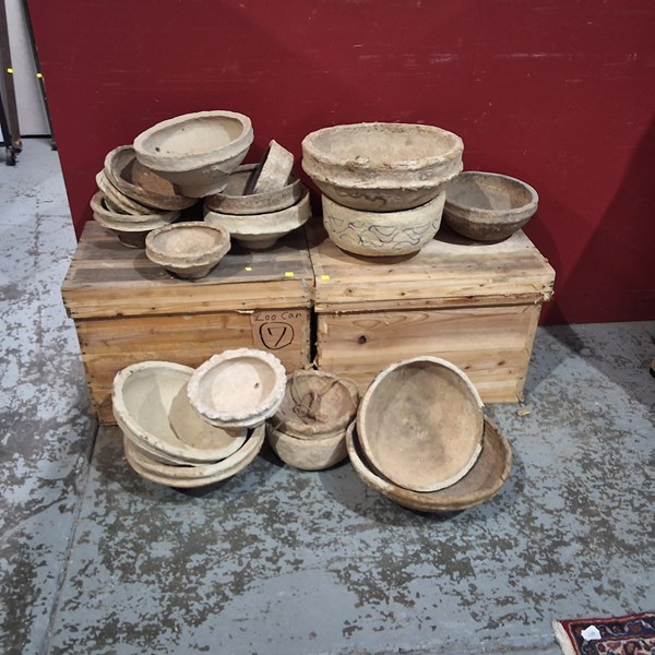 Lot 41 - PAPER MACHE BOWLS