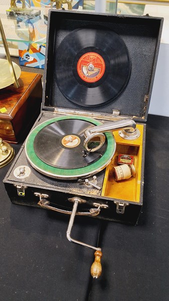 Lot 1175 - PORTABLE GRAMOPHONE