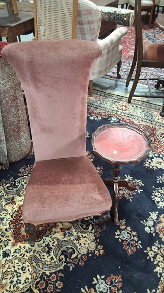 Lot 101 - CHAIR AND TABLE