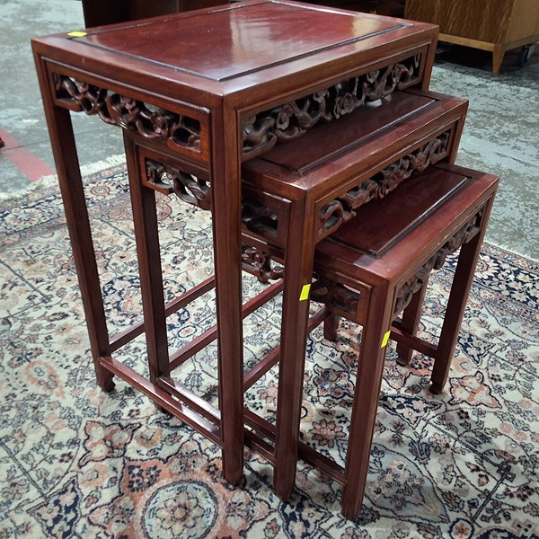 Lot 47 - CHINESE NEST OF TABLES