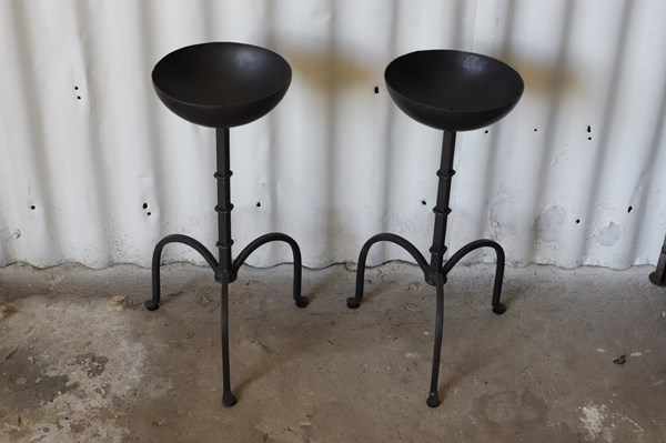 Lot 163 - CANDLE STANDS