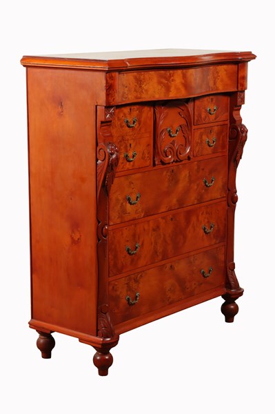 Lot 14 - HUON PINE CHEST OF DRAWERS