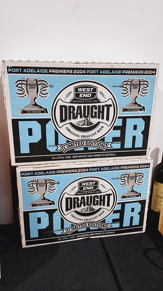 Lot 89 - WEST END DRAUGHT PORT ADELAIDE PREMIERS BEER