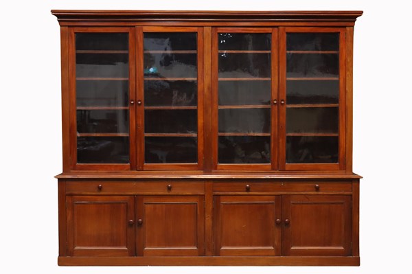 Lot 80 - SUBSTANTIAL CEDAR BOOKCASE