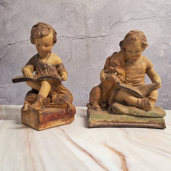 Lot 1358 - PLASTER FIGURES