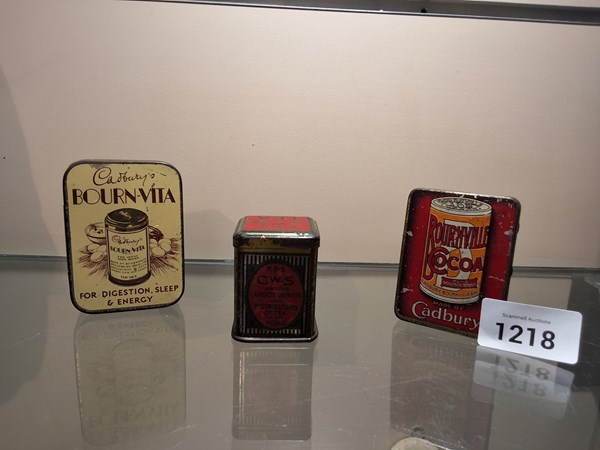 Lot 1218 - VINTAGE TINS