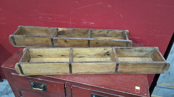 Lot 100 - WOODEN PLANTERS