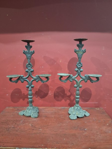 Lot 72 - CANDLE STANDS