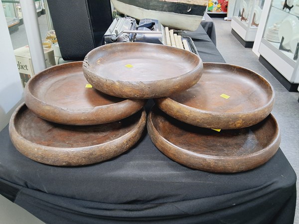 Lot 1299 - WOODEN BOWLS