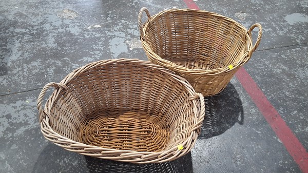 Lot 196 - CANE BASKETS