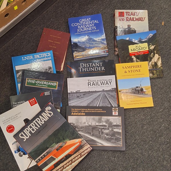 Lot 1262 - BOOKS ABOUT TRAINS