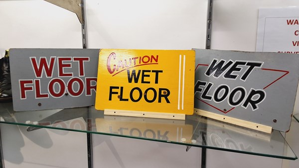 Lot 1303 - WET FLOOR SIGNS