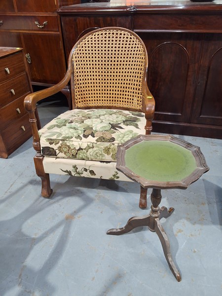 Lot 216 - CHAIR AND TABLE