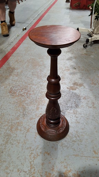 Lot 348 - CARVED PEDESTAL