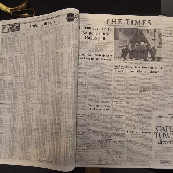 Lot 1198 - THE LONDON TIMES 1970-73