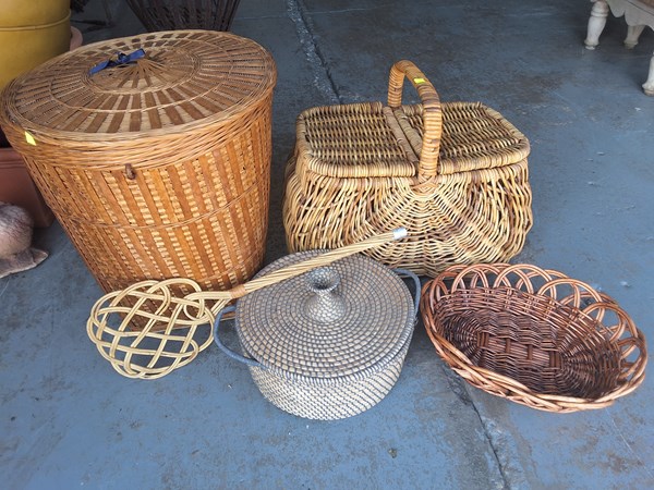 Lot 232 - CANE BASKETS