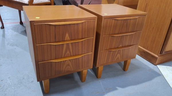 Lot 253 - TEAK BEDSIDES