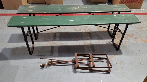 Lot 186 - TRESTLE BENCHES