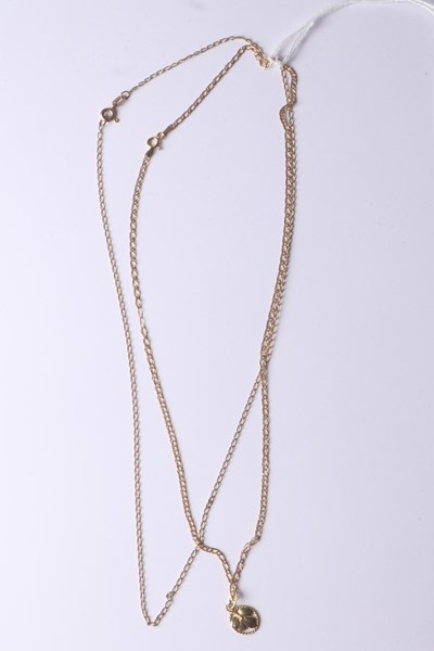 Lot 1015 - GOLD NECKLACES