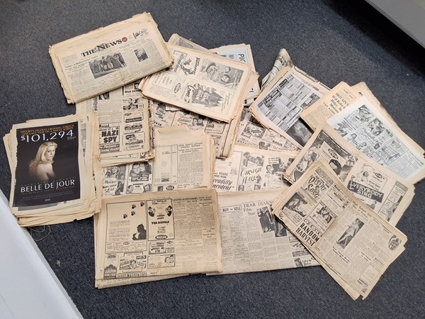 Lot 1068 - NEWSPAPER CLIPPINGS