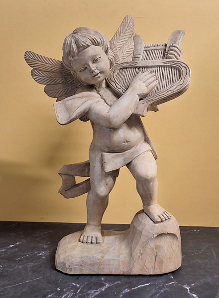 Lot 1167 - CARVED PUTTO
