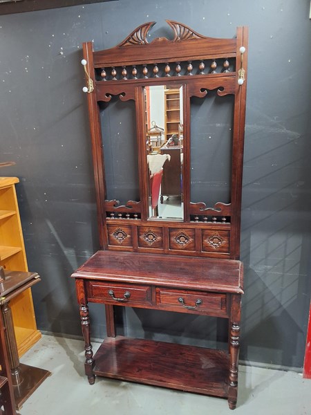 Lot 374 - HALL STAND