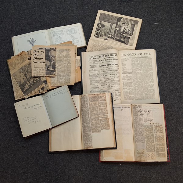 Lot 1177 - VINTAGE BOOKS & SCRAPBOOKS