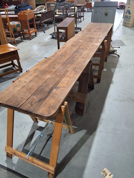 Lot 301 - TRESTLE TABLE