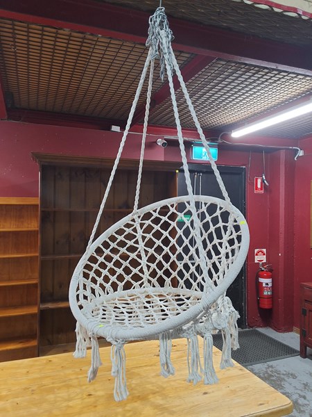 Lot 67 - HANGING MACRAME SEAT