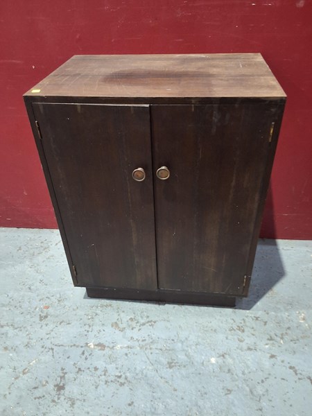 Lot 323 - RECORD CUPBOARD