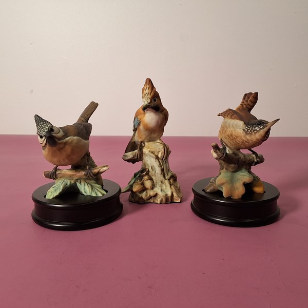 Lot 1398 - TAY BIRD FIGURES (3)