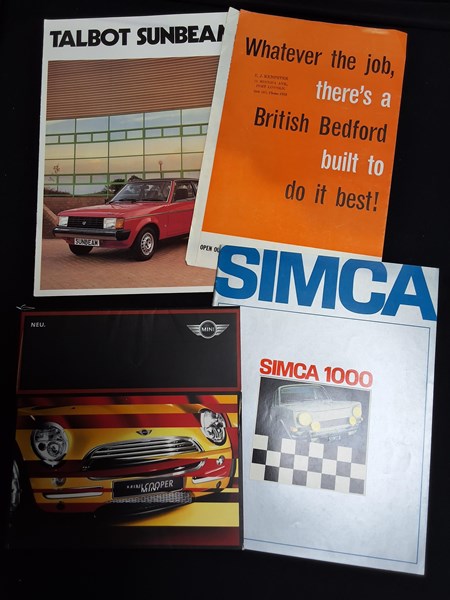 Lot 1166 - CAR BROCHURES