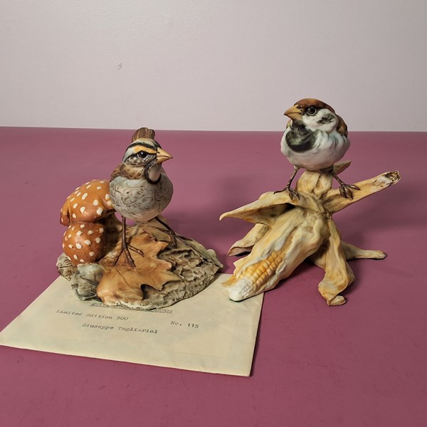 Lot 1394 - TAY BIRD FIGURES (2)