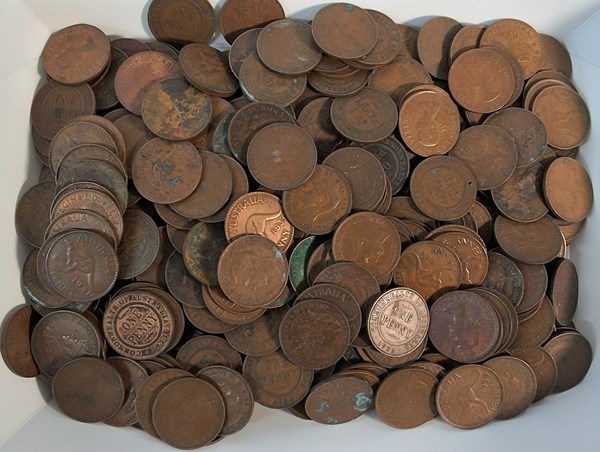 Lot 1050 - COPPER PENNIES