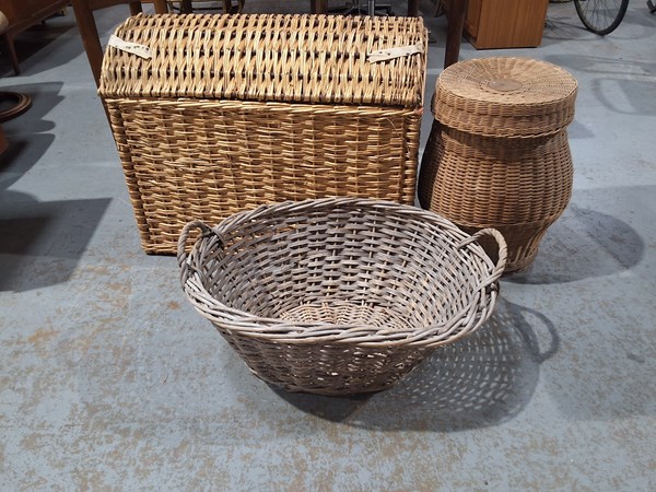 Lot 302 - CANE BASKETS