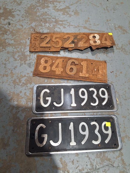 Lot 1226 - NUMBER PLATES