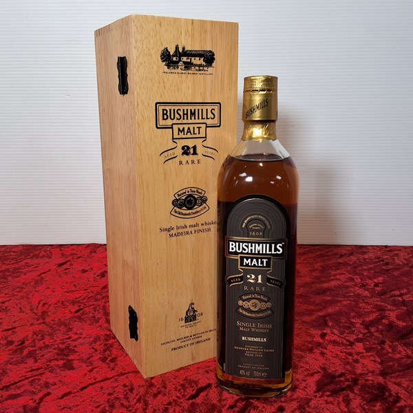 Lot 24 - BUSHMILLS RARE 21yo IRISH WHISKY