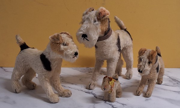 Lot 1409 - VINTAGE STEIFF TERRIERS