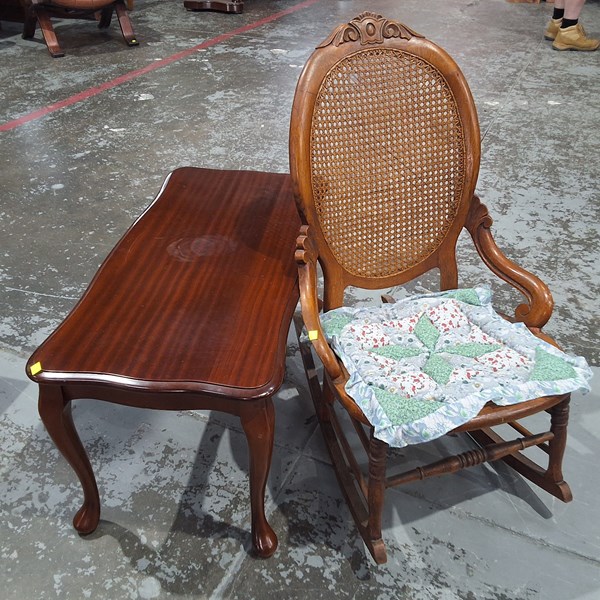 Lot 177 - CHAIR AND TABLE