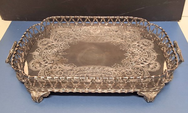 Lot 1304 - SILVER PLATE TRAY