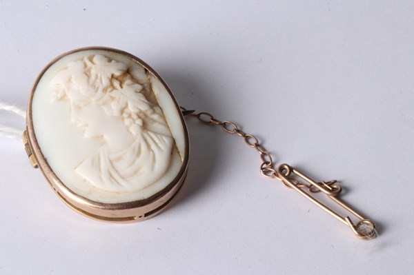 Lot 1048 - GOLD MOUNTED CAMEO